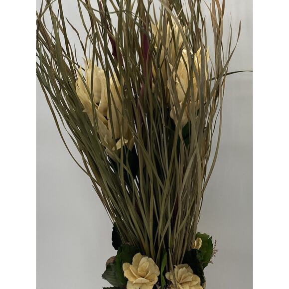 Dried Floral Centerpiece Long Stem Grass Potted Natural Flowers Bouquet Wedding - Picture 5 of 11